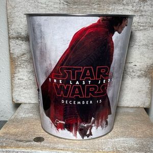 AMC Theaters Metal Popcorn Tins Buckets Star Wars The Last Jedi 8x7"
